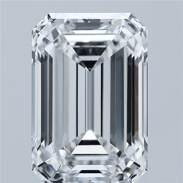 5.10 Carat Emerald Cut E VVS1 Diamond - view 1