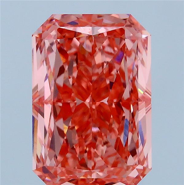 Radiant 4.10ct Fancy Vivid Pink VS1