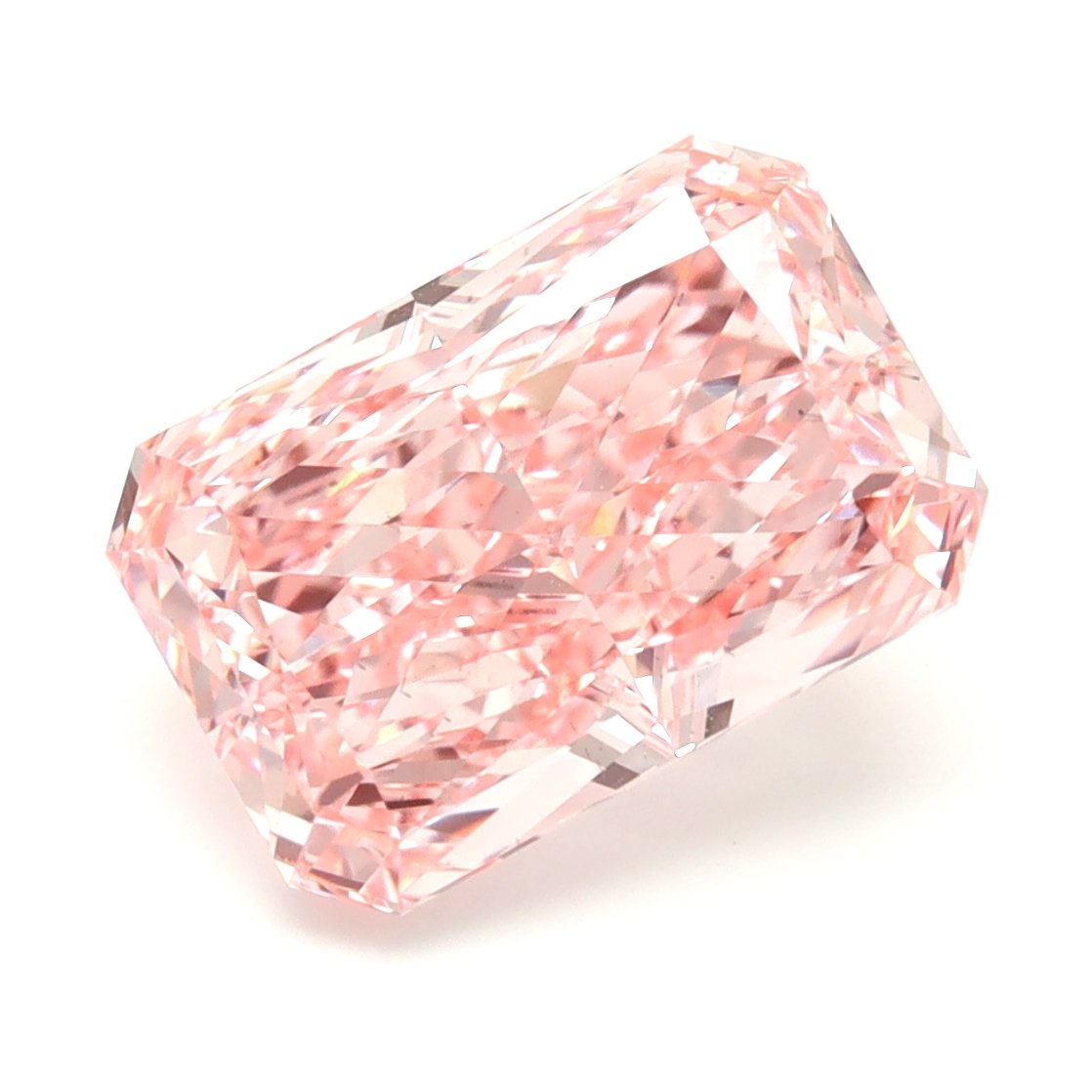 Radiant 4.05ct Fancy Vivid Pink VS2