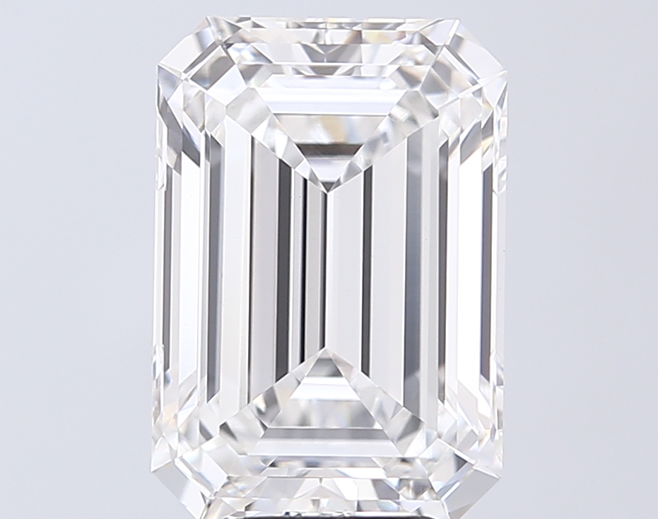 6.09 ct. emerald Lab Grown Diamond front image