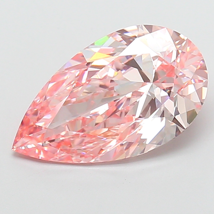 Pear 5.02ct Fancy Vivid Pink VVS2