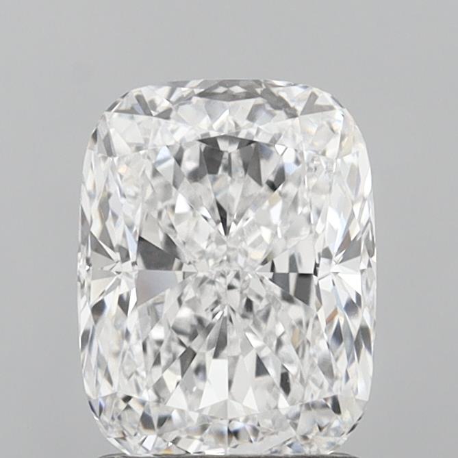 2.01 carat d VVS2 EX Cut IGI cushion diamond