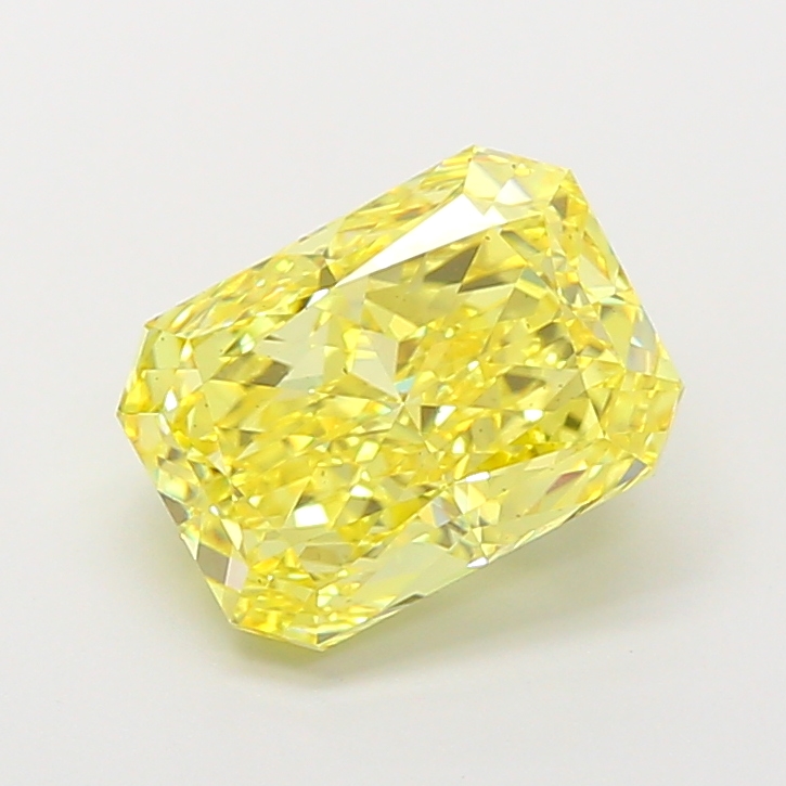 Radiant 4.01ct Fancy Intense Yellow VS2