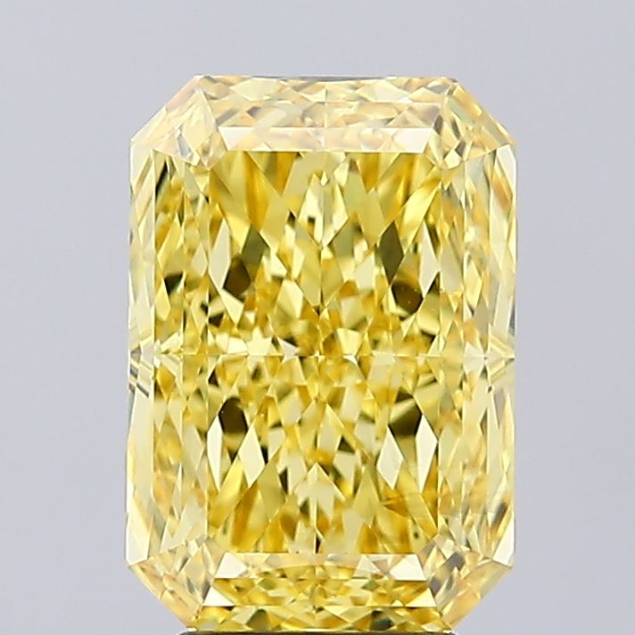 Radiant 4.03ct Fancy Vivid Yellow VS1