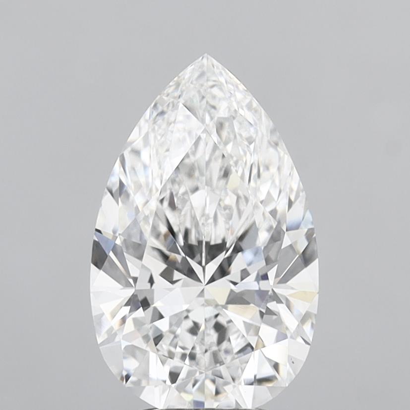 Pear 4.03ct D VVS2