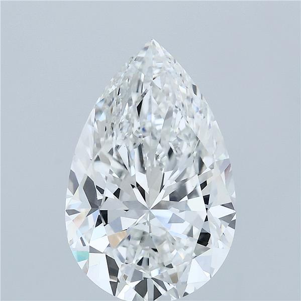 4.05 Carat Pear Cut F VVS2 Diamond - view 1