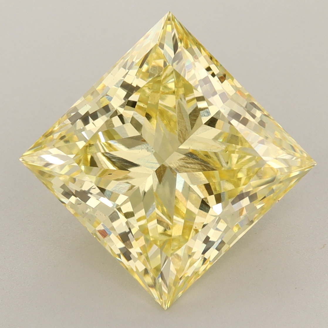 Princess 6.02ct Fancy Vivid Yellow VS1