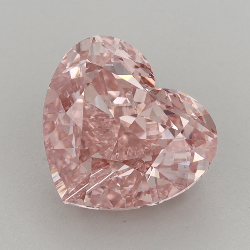 Heart 4.01ct Fancy Vivid Pink VS1