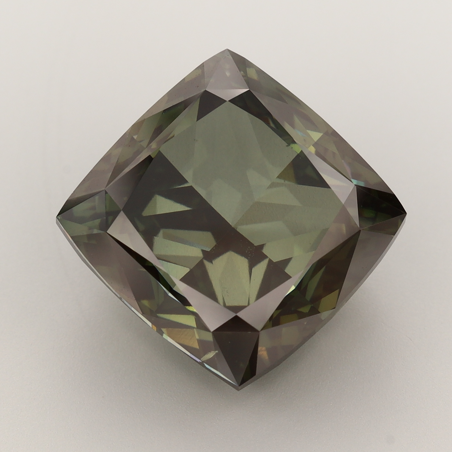 Cushion 18ct Fancy Intense Green VS2