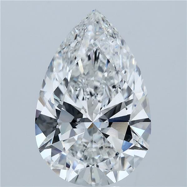 10.34 Carat Pear Cut F VVS2 Diamond - view 1