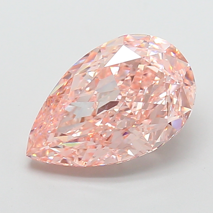 Pear 6.59ct Fancy Intense Pink VS1