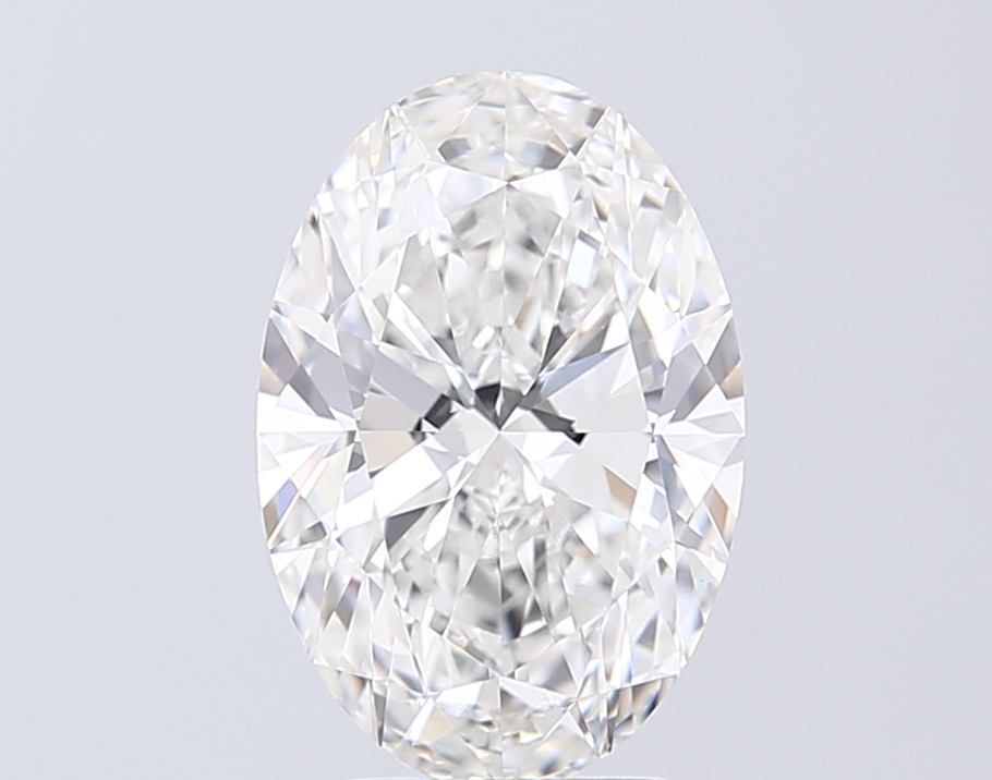 3.04 carat f VVS2 EX Cut IGI oval diamond