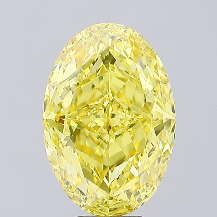 Oval 6.03ct Fancy Intense Yellow VVS2