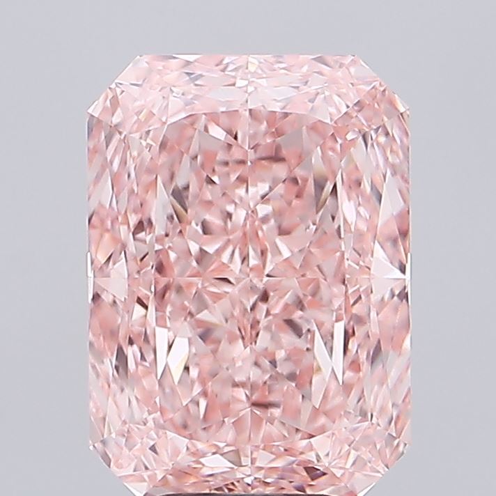 Radiant 6.21ct Fancy Vivid Pink VVS2