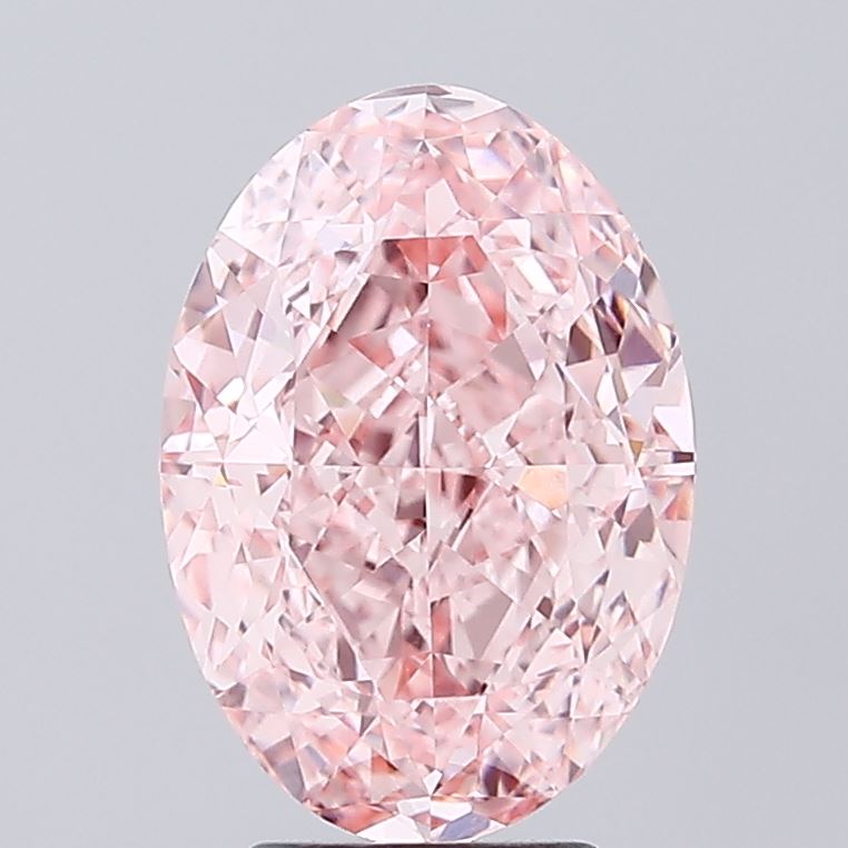 Oval 4.55ct Fancy Vivid Pink VVS2