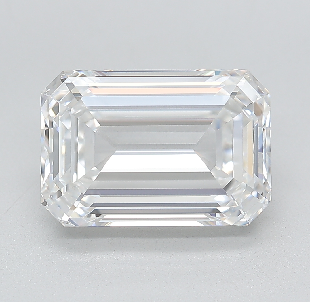 Emerald cut 4.91ct G VVS2