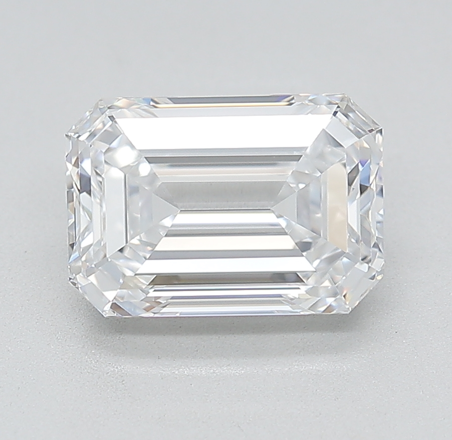 2.08 carat d VVS2 EX Cut IGI emerald diamond