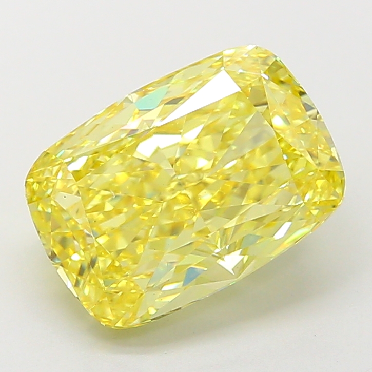 Cushion 4.00ct Fancy Intense Yellow VS2