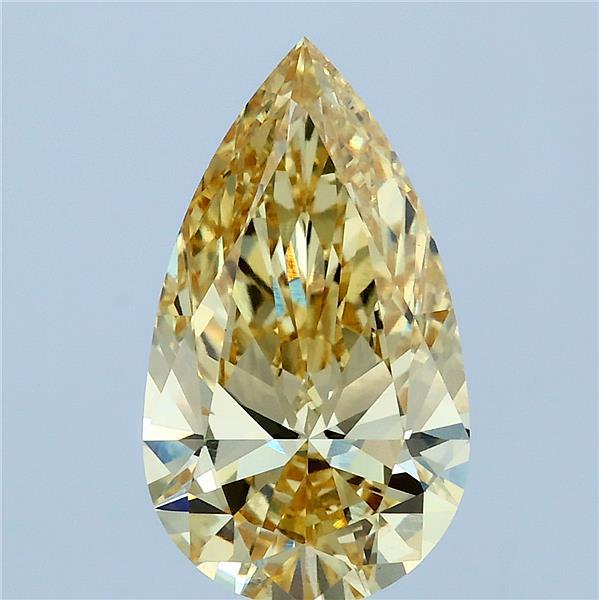 3.00ct Pear Lab-Grown Diamond · Fancy Intense Yellow/VVS2