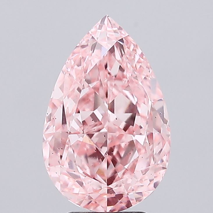 Pear 4.04ct Fancy Vivid Pink VS2