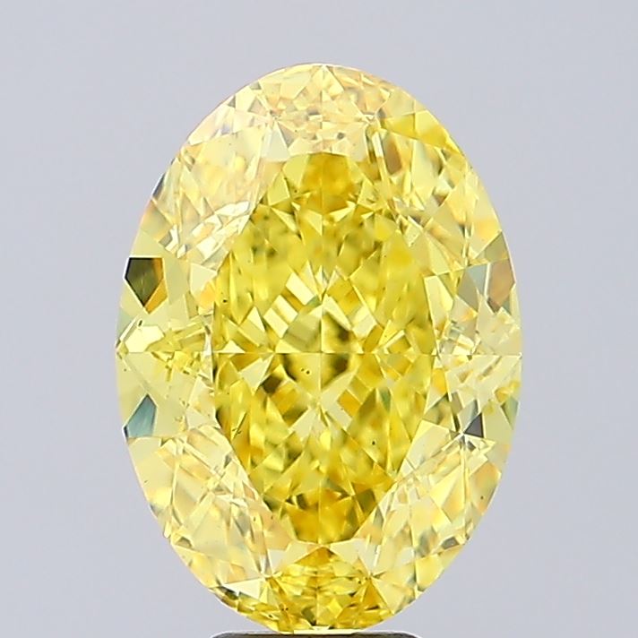 Oval 7.01ct Fancy Vivid Yellow VS2