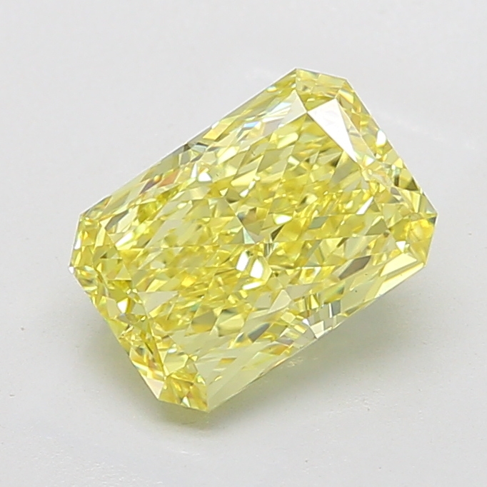 Radiant 4.02ct Fancy Intense Yellow VS1