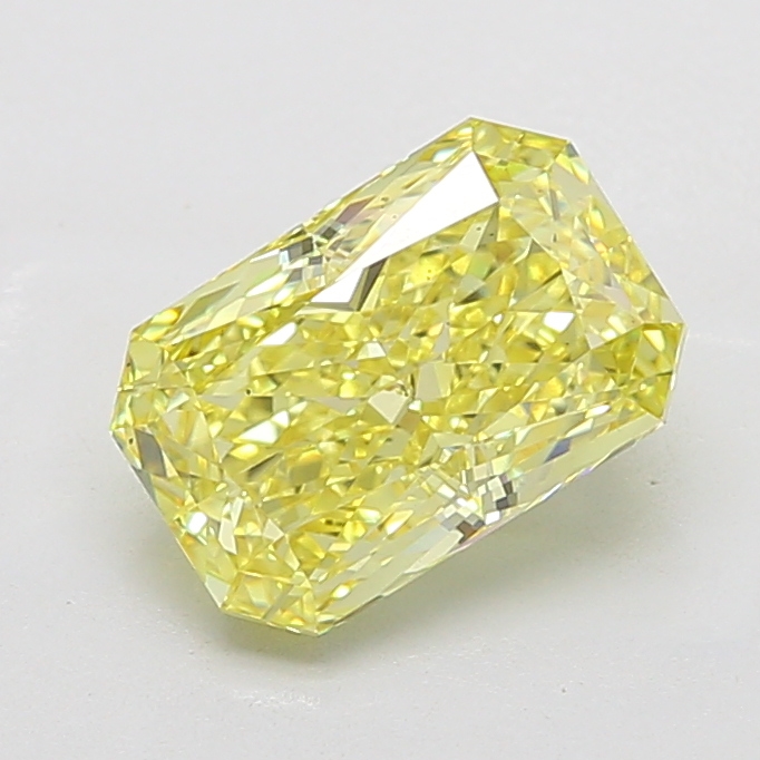 Radiant 4.02ct Fancy Vivid Yellow VS2