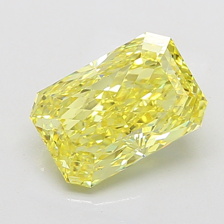 Radiant 5.02ct Fancy Intense Yellow VS2