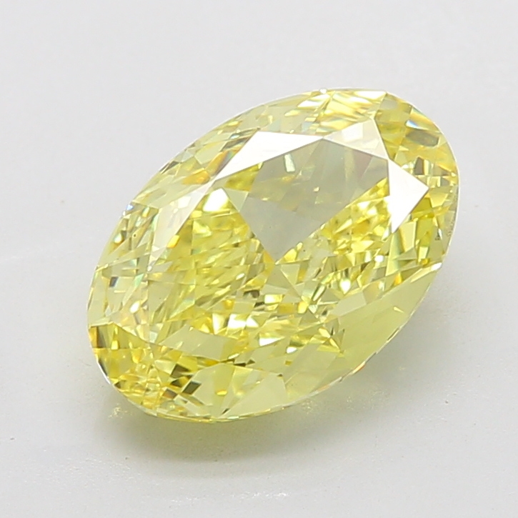 Oval 5.53ct Fancy Intense Yellow VS1