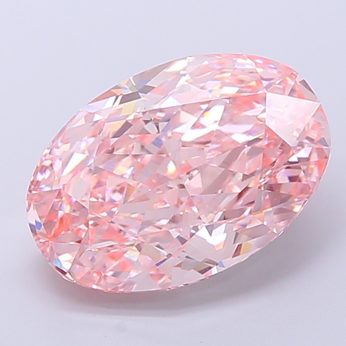 Oval 7.52ct Fancy Vivid Pink VS1