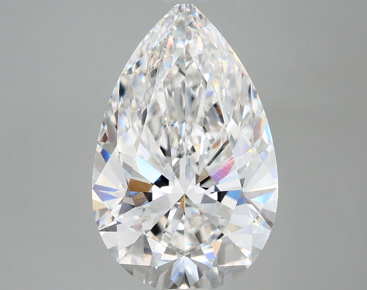 4.22 Carat Pear Cut E VVS1 Diamond - view 1