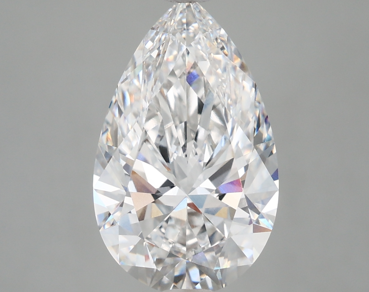 4.08 Carat Pear Cut E VVS1 Diamond - view 1