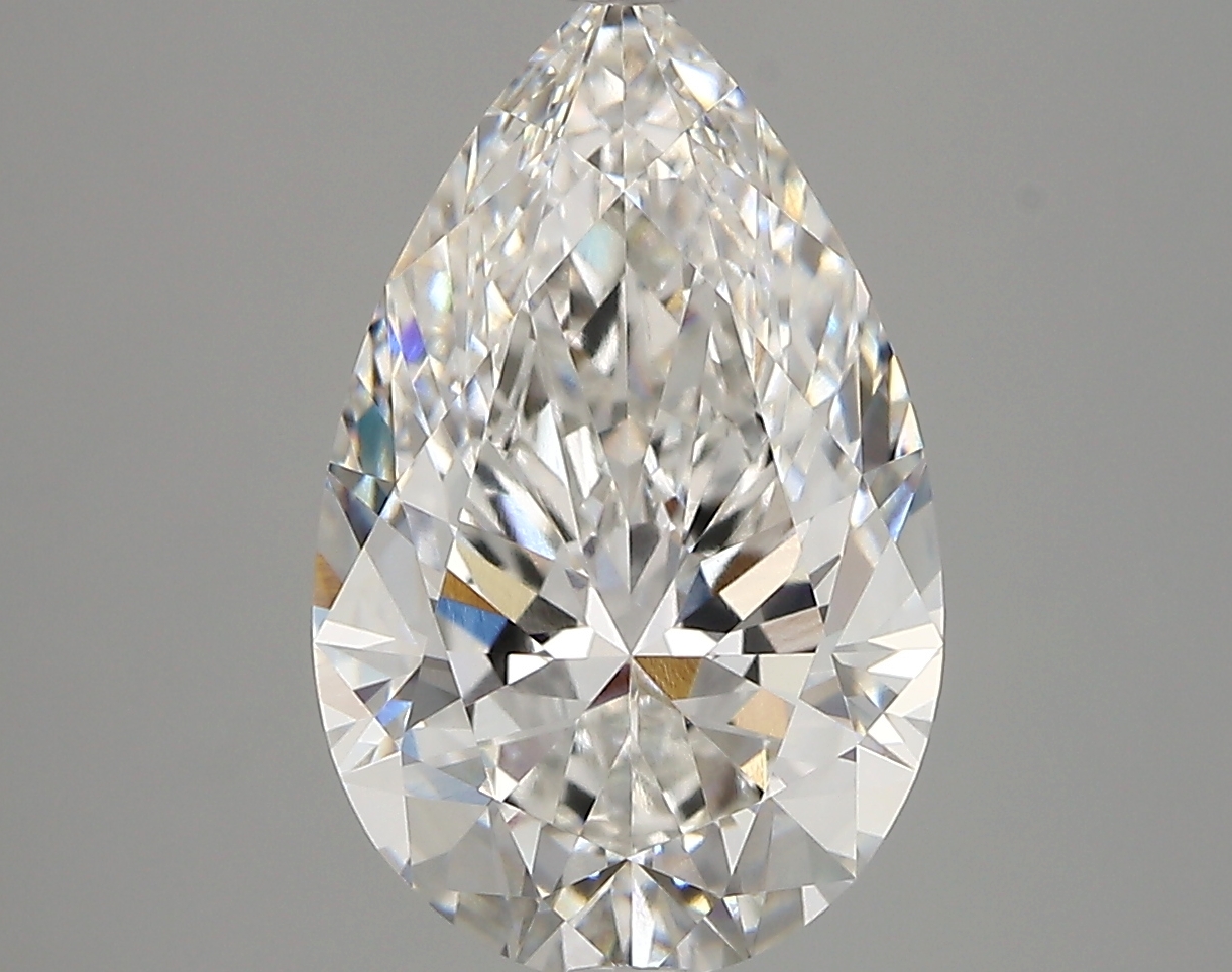 4.03 Carat Pear Cut E VVS1 Diamond - view 1