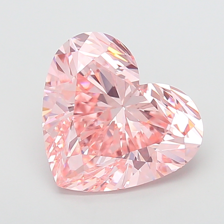 Heart 10ct Fancy Vivid Pink VS1
