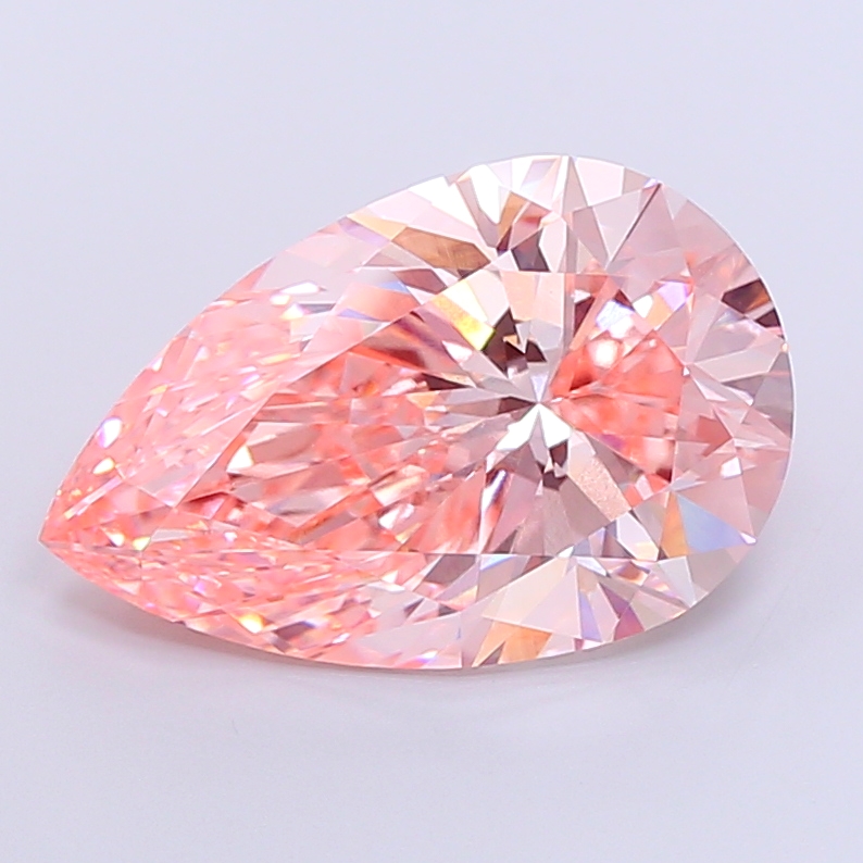 Pear 10.3ct Fancy Vivid Pink VVS2