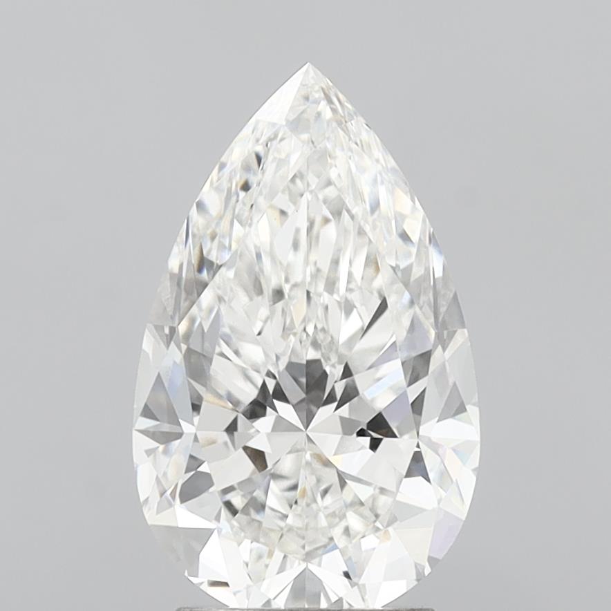 3.10ct Pear Lab-Grown Diamond · F/VVS2