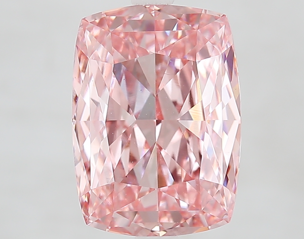 Cushion 5.06ct Fancy Vivid Pink VS1