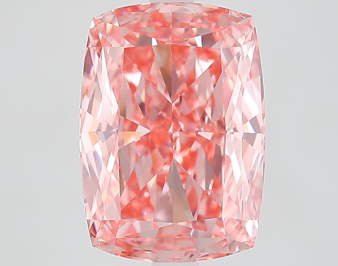 Cushion 6.07ct Fancy Vivid Pink VVS2