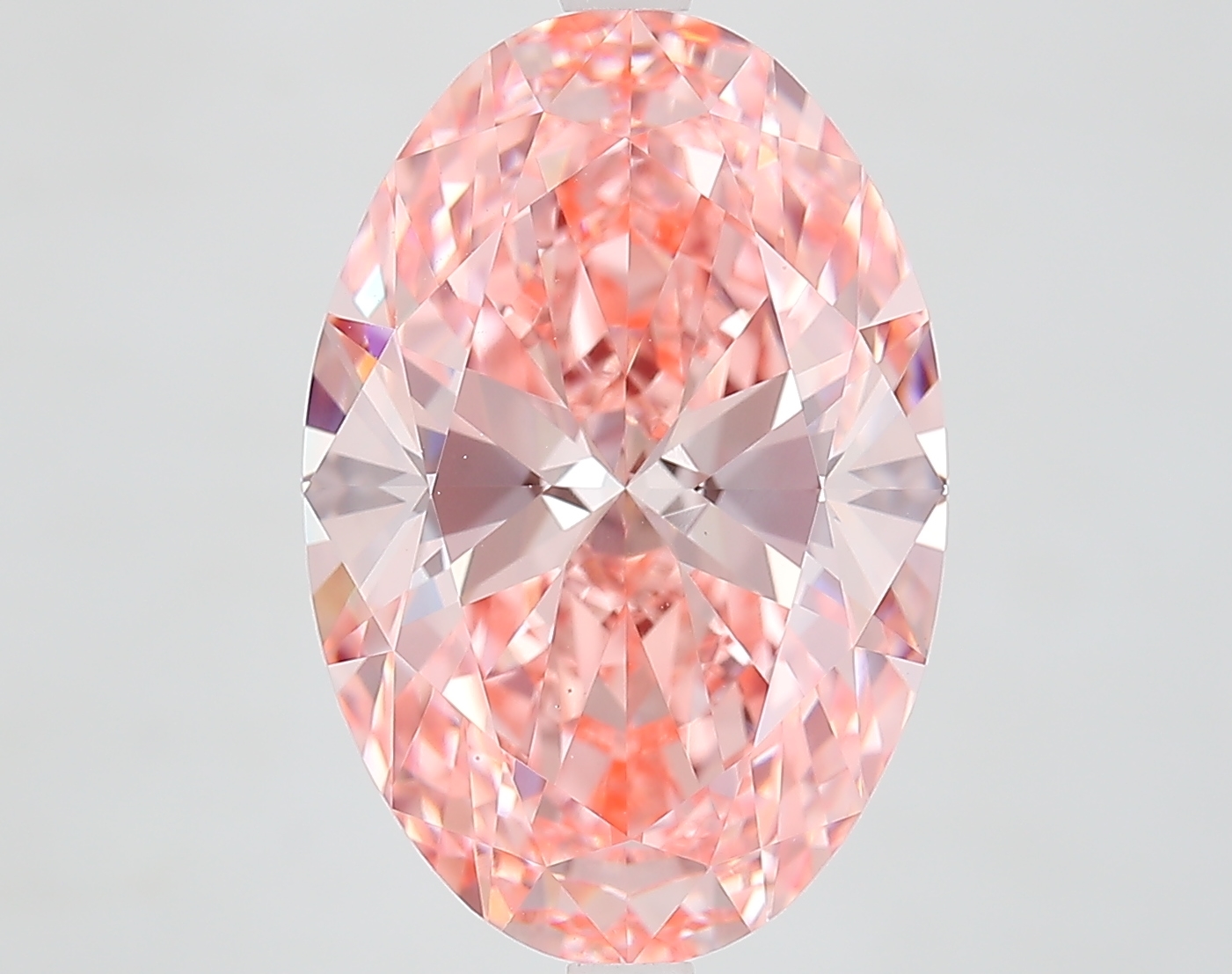 Oval 7.53ct Fancy Vivid Pink VS1