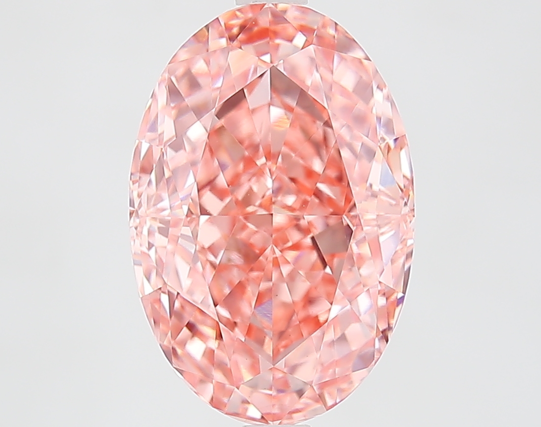 Oval 5.01ct Fancy Vivid Pink VVS2