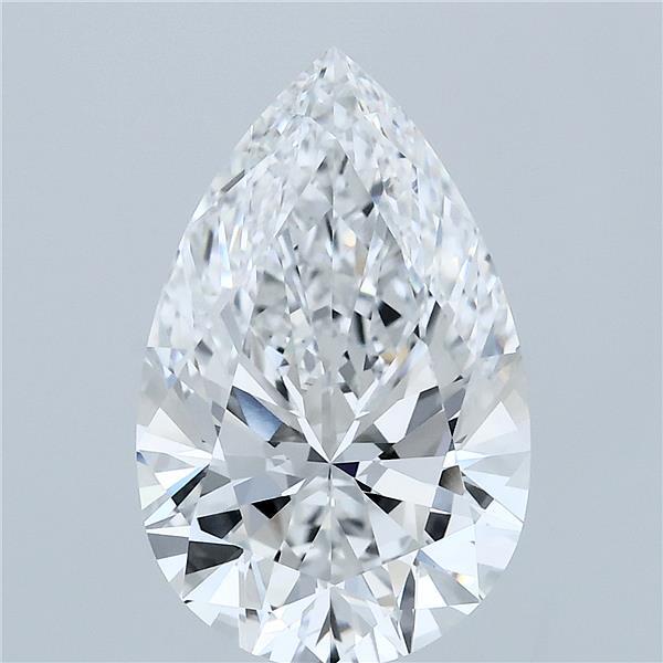 4.08 Carat Pear Cut D VVS2 Diamond - view 1