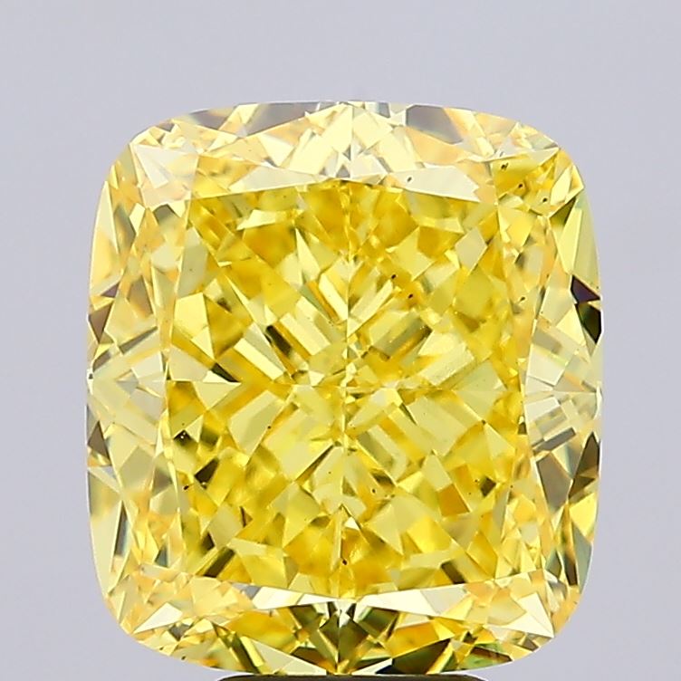 Cushion 8.35ct Fancy Vivid Yellow VS2