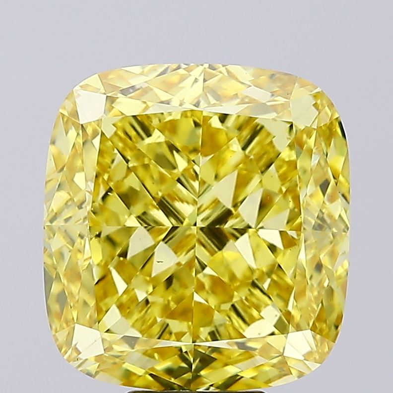 Cushion Modified 10ct Fancy Vivid Yellow VS2