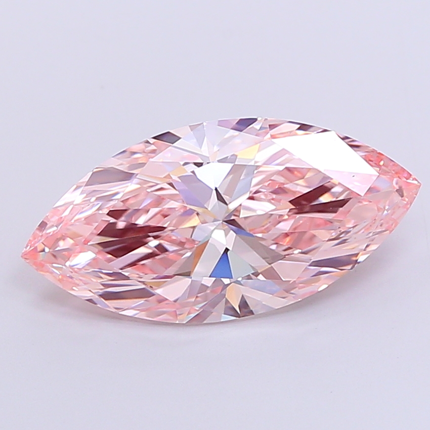 Marquise 4.07ct Fancy Vivid Pink VVS2