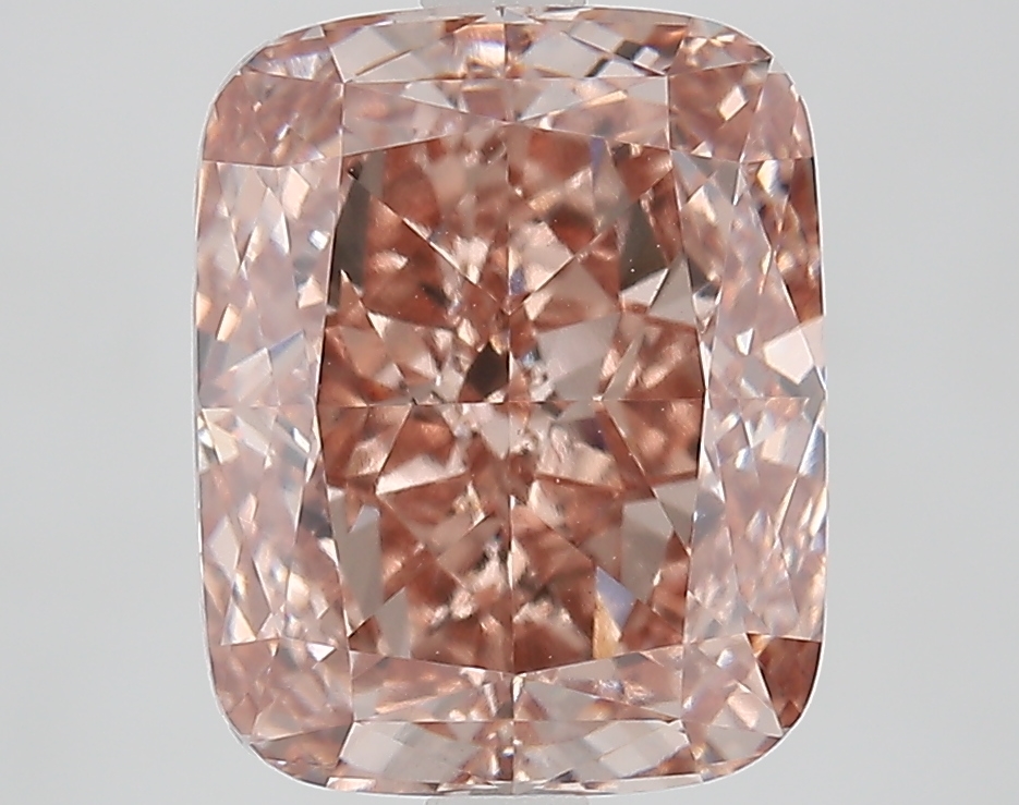 Cushion 5.02ct Light Brown VS1