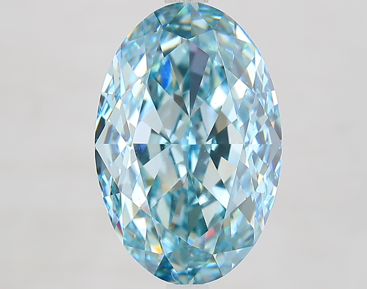 Oval 7.10ct Fancy Vivid Blue VS1
