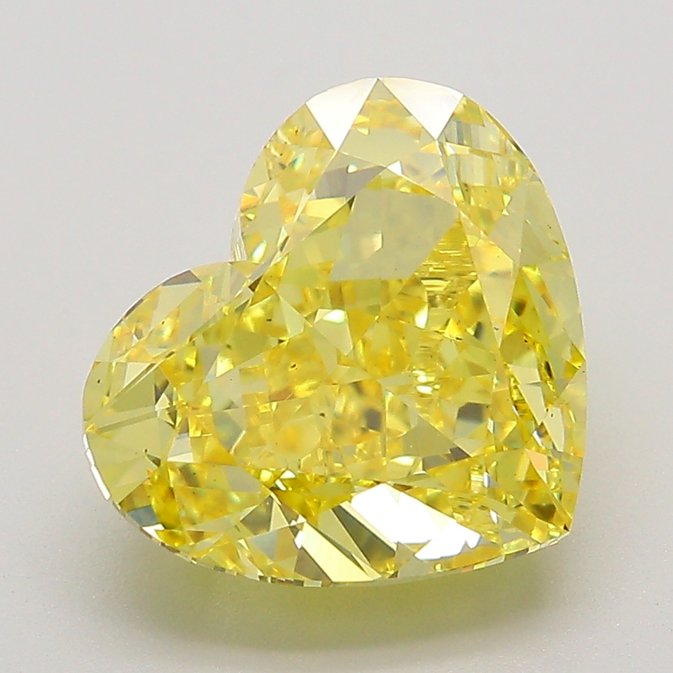 Heart 5.22ct Fancy Vivid Yellow VS1