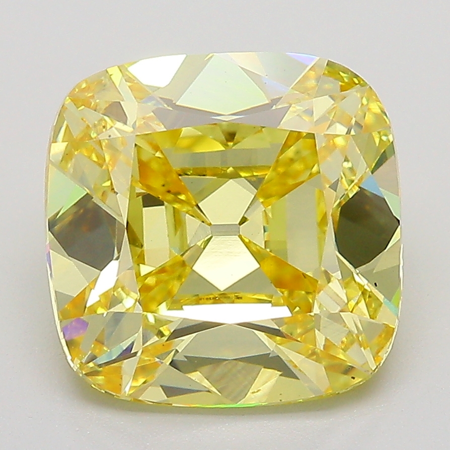 Cushion 4.50ct Fancy Yellow VS1