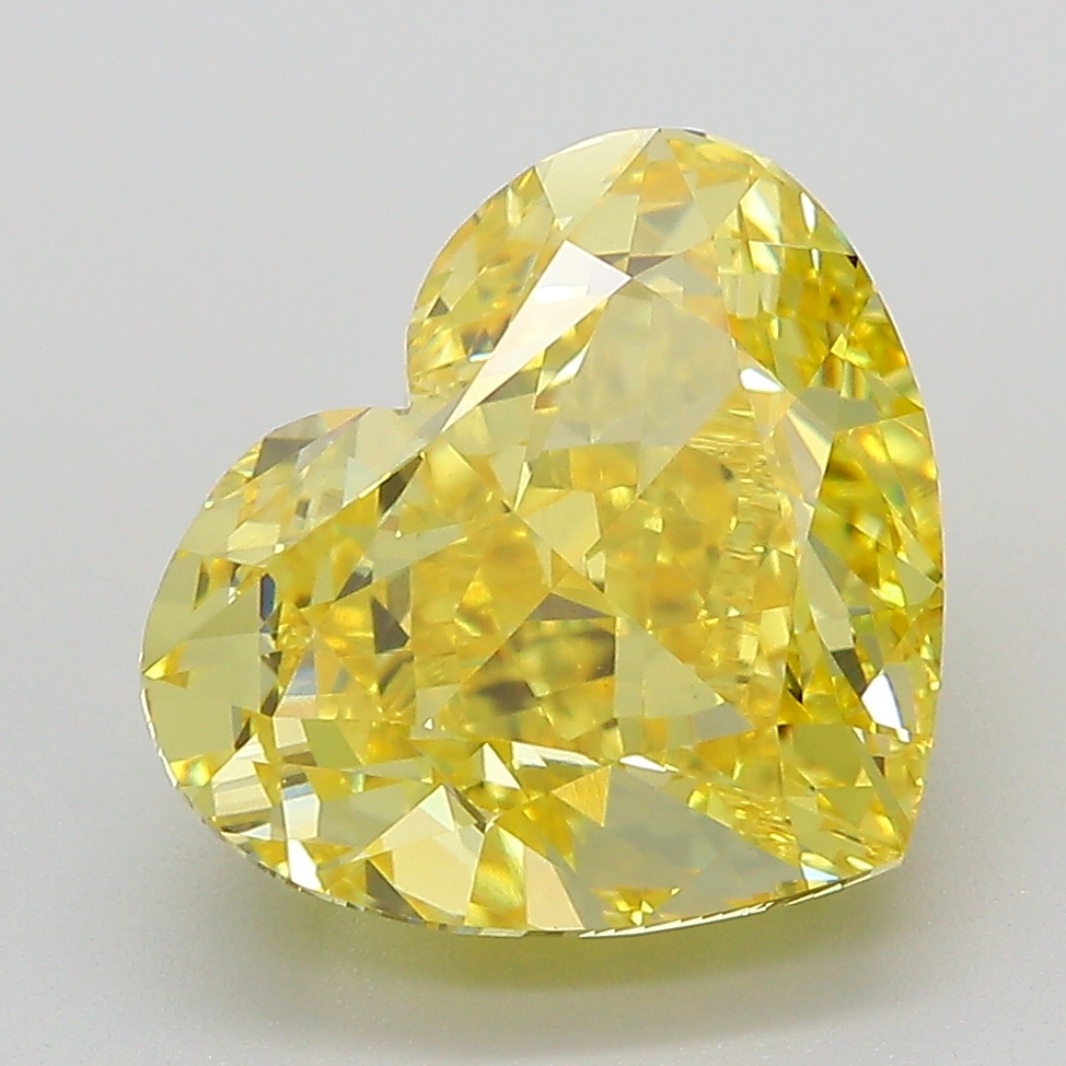 Heart 5.26ct Fancy Intense Yellow VVS2