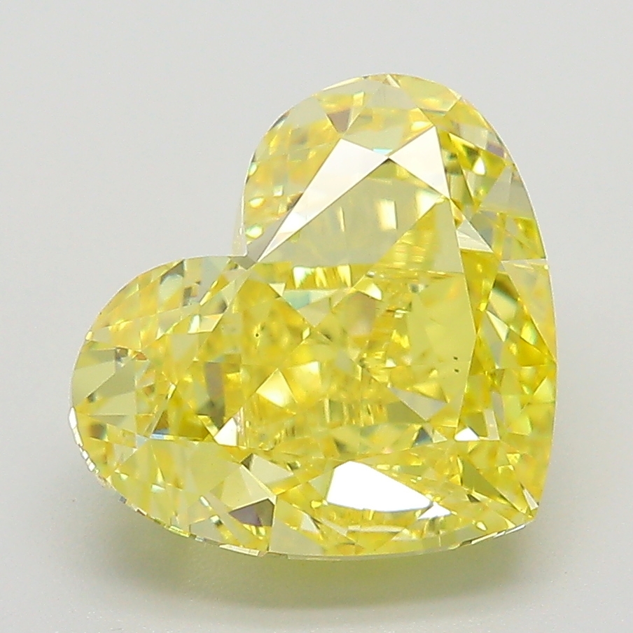 Heart 4.29ct Fancy Intense Yellow VS1